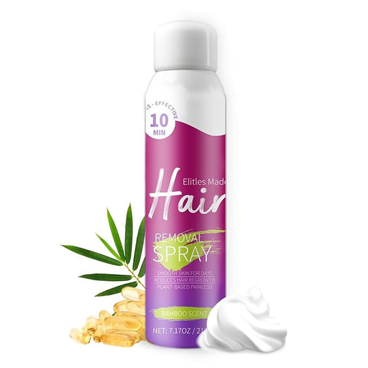 Hair Removal Spray, Hair Removal Cream for Women and Men, Painless Sensitive Skin Hair Remover for Bikini, Private Areas, Pubic, Body, Legs, and Underarms 7.17OZ