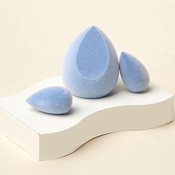 JUNO & Co. Microfiber Sponge, Latex-Free, Dual Layer Technology, Flawless Makeup Blender for Foundations, Powders and Creams (Velvet Love Bundle)