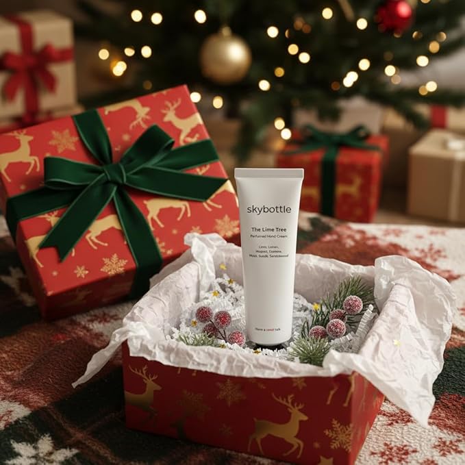 skybottle Perfumed Hand Cream, Lasting Fragrance, Moisturizing, Lime and Woody Scent with Shea Butter, 1.7 Fl. Oz (The Lime Tree)