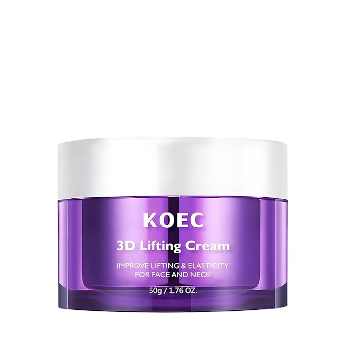 3D Effect Facial Cream 1.7 fl oz, Probiotic & Peptide Night Moisturizer for Face and Neck, Helps Improve the Look of Firmness and Fine Lines (1)