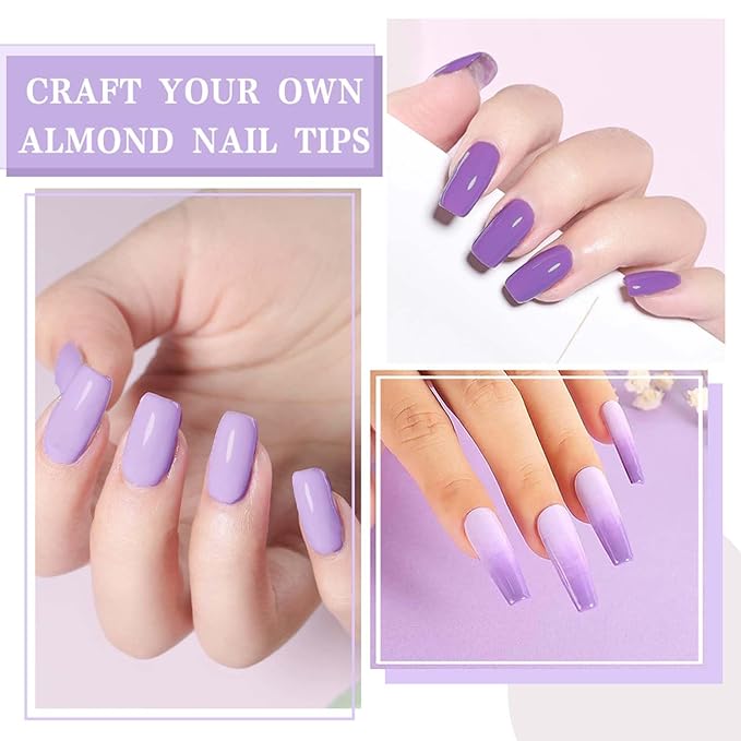 JR 9pcs 15ml Gel Nail Polish Set Including Lavender Purple Gel Polish Kit UV LED Soak Off Polish Home DIY Gift Purple Set