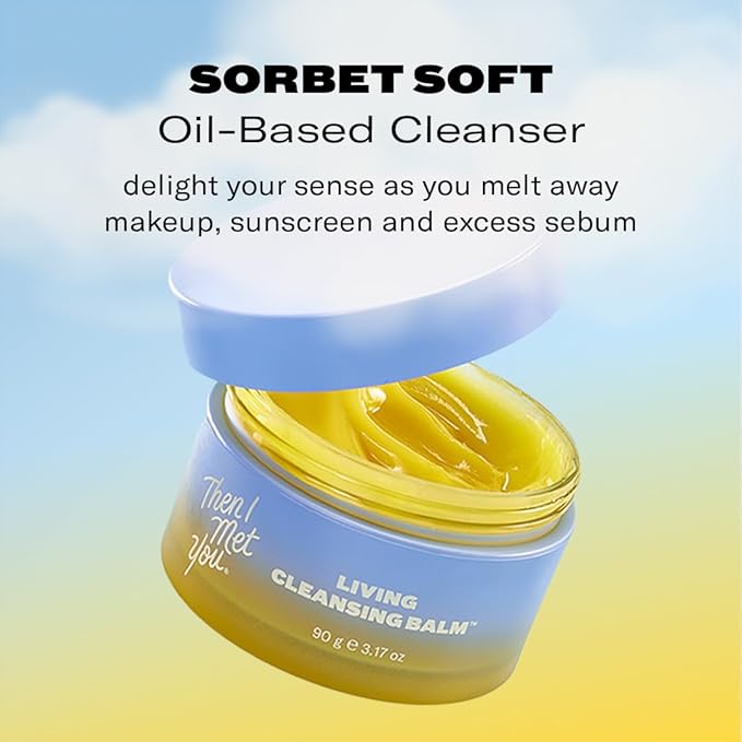 Then I Met You The Cleansing Duo Set with Living Balm Oil Cleanser & Soothing Tea Cleansing Gel Water Cleanser