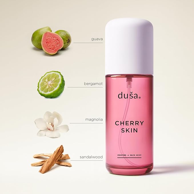DUSA Cherry Skin Hair Perfume & Body Mist for Women – Long Lasting Body and Hair Mist, Vacation Spray & Perfume para el Cabello de Mujer with Nourishing Oil, 100 ml