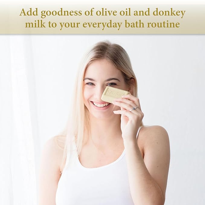 Calithea 3 Pack Soap Bars: Olive Oil Soap with Donkey Milk