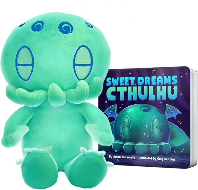 C is for Cthulhu Sweet Dreams Cthulhu & Glow-in-The-Dark Plush Bedtime Bundle (Standard Plush (12 inches))
