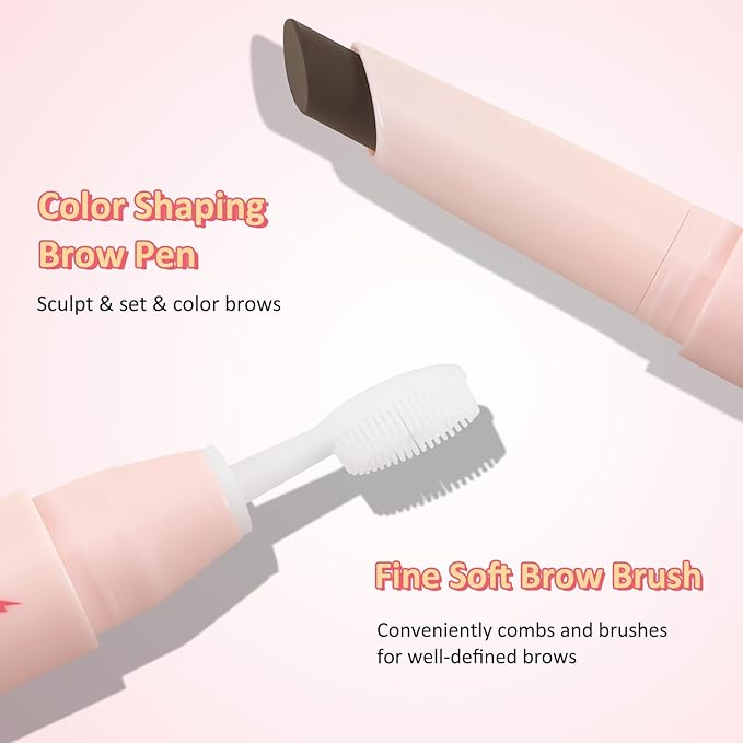 Boobeen Brow Wax, Waterproof Eyebrow Wax Styling Pencil, Eyebrow Gel，Shaping with Slanted Tip Application, Long-Lasting Hold