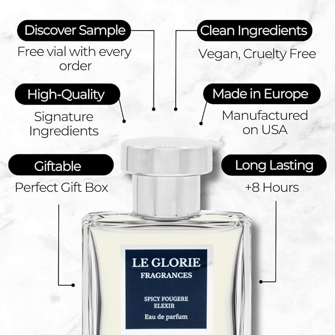 Inspired by D-ii.or S,a-U-va.ge El.i.x-iir Eau de Parfum, Spicy Fougere E. EDP, Long Lasting Luxury Perfume Spray for Men, Cruelty Free - 1.7 fl oz 50ml