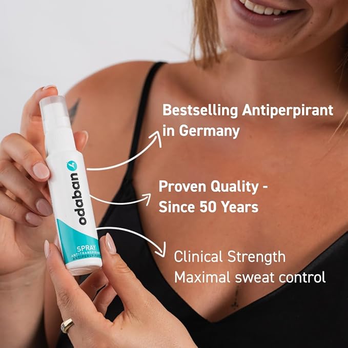 odaban antiperspirant deodorant, clinical strenght & protection, deodorant for men & women for excissive sweating, fragrance-free 1 oz (Pack Of 1)