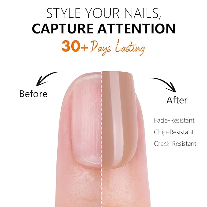 Makartt Press on Nails Kit: Short Deep Neutrals Coffin Tips in 6 Styles 144PCS, Natural Fit with Adhesive Tabs, Glue, and File, Manicure Set for Home Salon