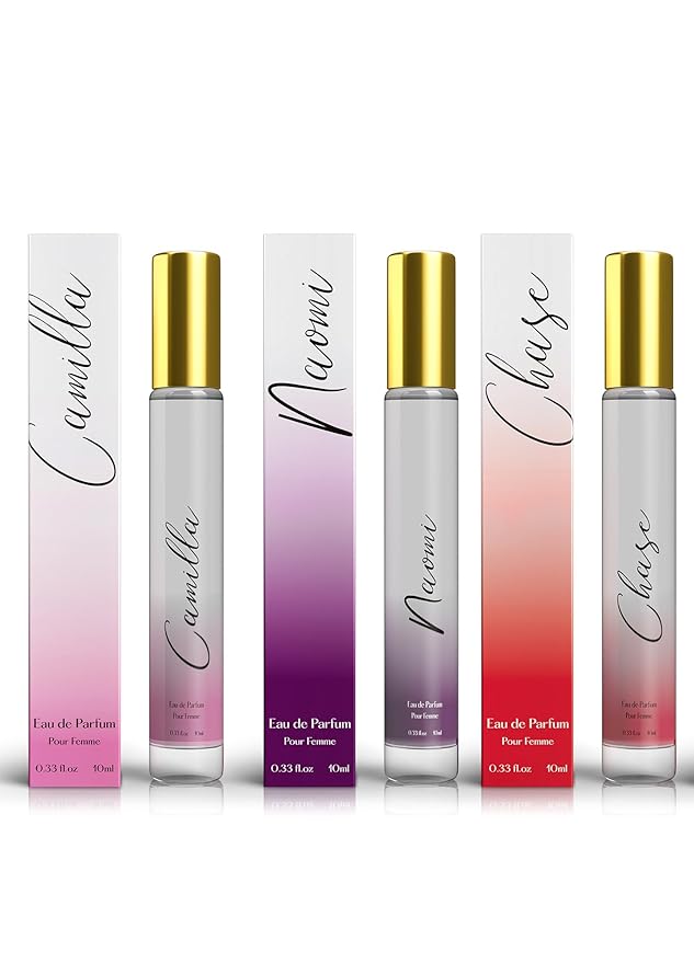 Womens Perfume Rollerball Set - 3 INSPIRED Perfumes for Women - (0.33 fl oz / 10 ml each)