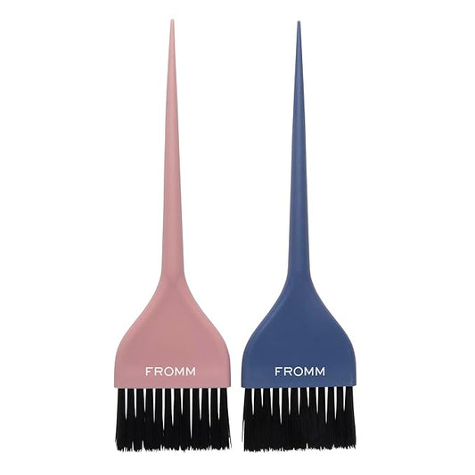 Fromm Color Studio 2-1/4" Soft Wide Color Brush 2-Pack for Hair Stylist with Tapered Tips for All Color Techniques and Hair