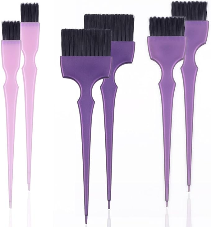 PERFEHAIR Hair Dye Coloring Brushes Kit Color Applicator Tint Brush-6 Pieces