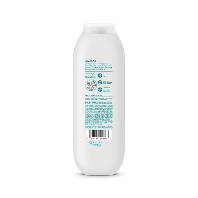 Method Curl Defining Co-Wash, Coco Twist, Coconut Milk + Avocado + Macadamia notes, 13.5oz