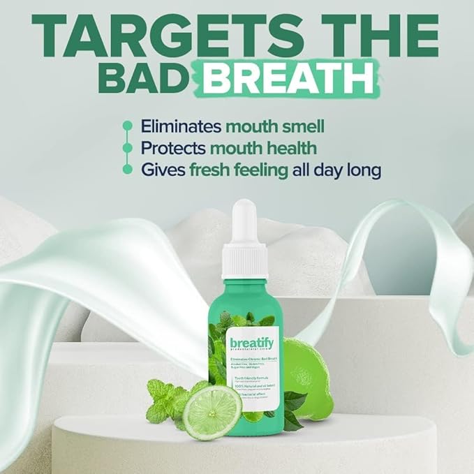 Bad Breath Eliminating Serum – Bad Mouth Smell Removing Drops – Easy to Carry and Handy Fresh Breath Oil-serum, 20 mL, 0.68 Oz (Pack of 6, 4.08 Oz)