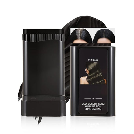 Hair Touch-Up Stick, Instant Gray Hair Cover Stick, Built-In Comb for Seamless Blending, Cream Concealer, Quick Temporary Cover
