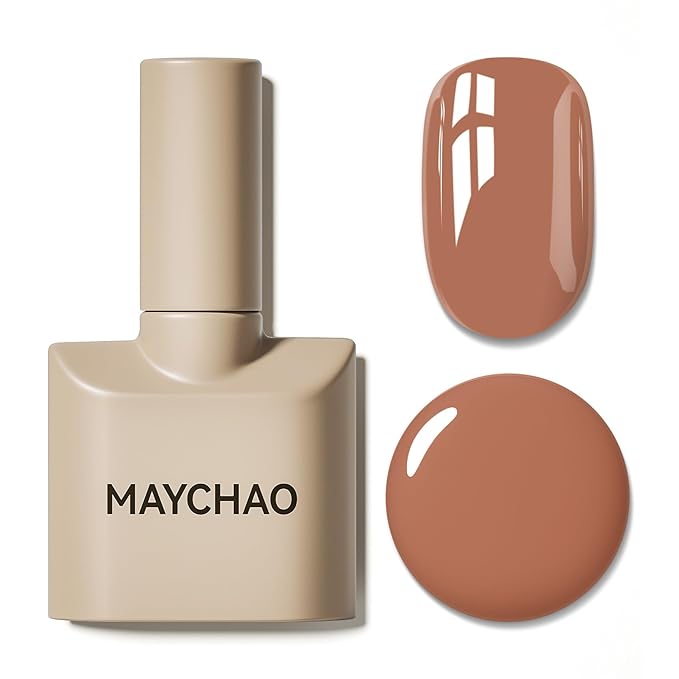 MAYCHAO 15ML Gel Nail Polish 1Pc Caramel Gel Polish Soak Off UV LED Nail Polish Nail Art Starter Manicure Salon DIY at Home, 0.5 OZ