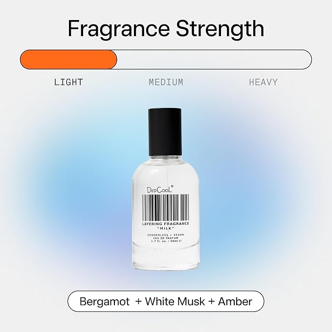 DedCool Eau de Parfum | Milk | Genderless Luxury Fragrance | Clementine, Gardenia, Woods, Amber & Wild Berries | Non-Toxic Vegan | Long-Lasting Perfume for All | Clean Sophisticated Aroma | 1.7 fl oz