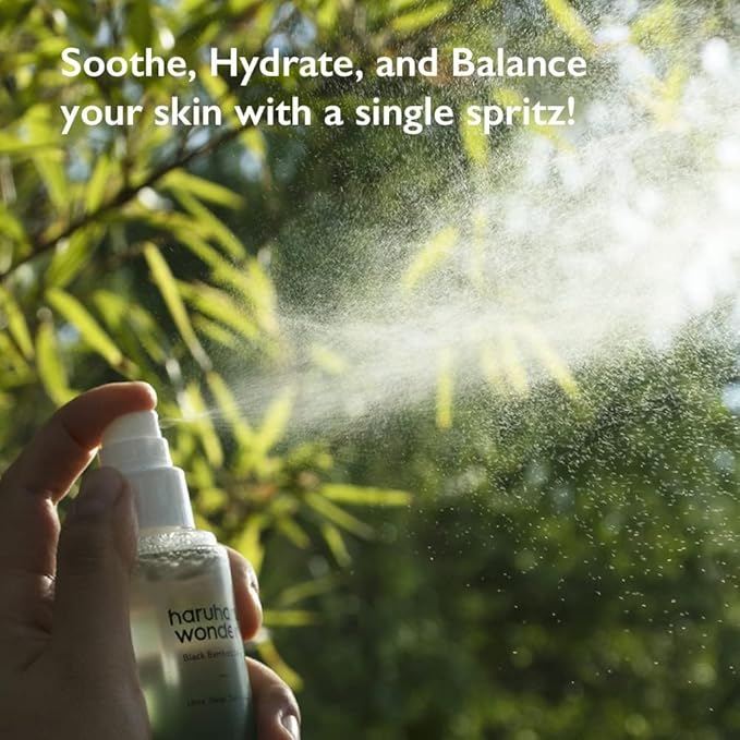 HARUHARU wonder Black Bamboo Mist, Hydrating and Firming Skin, Black Rice, Panax Ginseng for Clean and Smooth Skin Surface, Korean Skincare, Vegan, Cruelty Free, 2.7 fl.oz