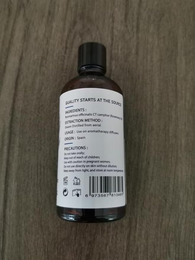 HIQILI Essential Oil for Diffuser (3.38 Fl Oz (Pack of 1), Rosemary)