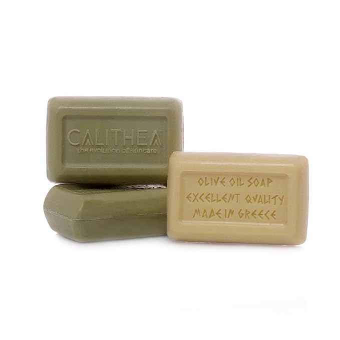 Calithea 3 Pack Soap Bars:100% Pure Olive Oil Soap