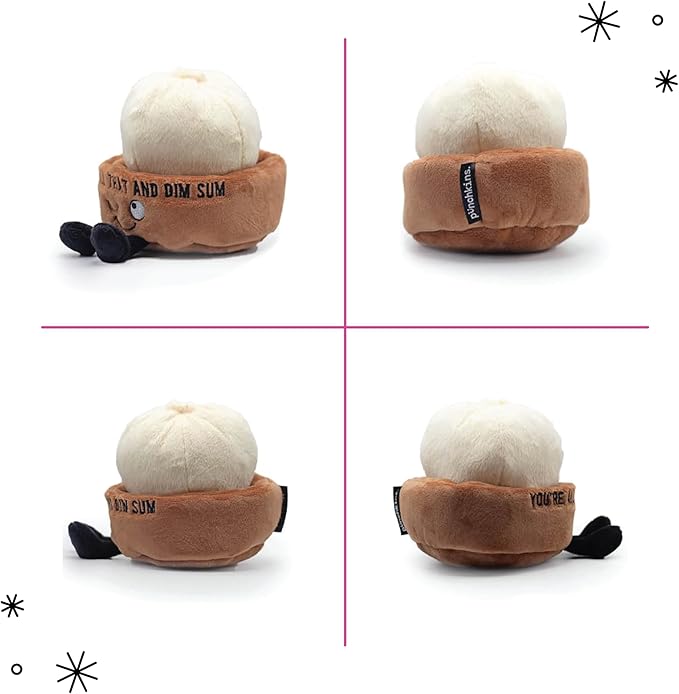 Punchkins Dim Sum Plushie - You're All That and Dim Sum Punny Food Plush, Gift for Food Lovers, Plush Toy for Gifting