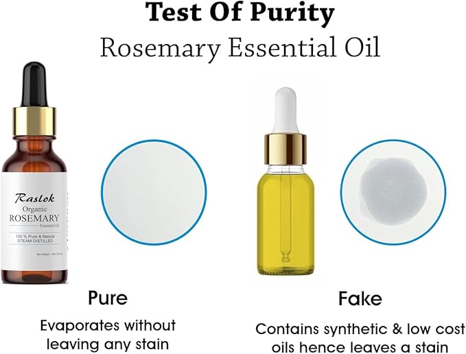 Rosemary Essential Oil | 100% Pure & Natural Steam Distilled | Aromatherapy & Scalp Massage Oil | No Additives or Fillers | 15 ml (0.5 fl oz)