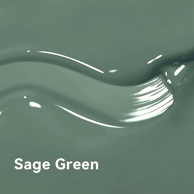 MAYCHAO 15ML Sage Green Gel Nail Polish 1Pc Green Gel Polish Soak Off UV LED Nail Polish Nail Art Starter Manicure Salon DIY at Home, 0.5 OZ