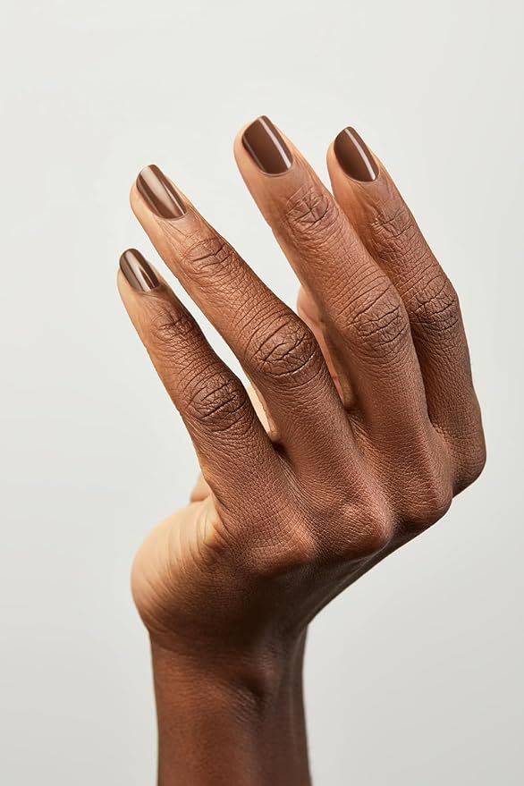 Nailtopia - Plant-Based Chip Free Nail Lacquer - Non Toxic, Bio-Sourced, Long-Lasting, Strengthening Polish - But First Coffee (Brown With Warm Undertones) - 0.41oz