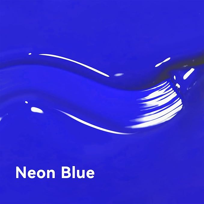 MAYCHAO 15ML Neon Blue Gel Nail Polish 1Pc Bright Blue Gel Polish Soak Off UV LED Nail Polish Nail Art Starter Manicure Salon DIY at Home, 0.5 OZ