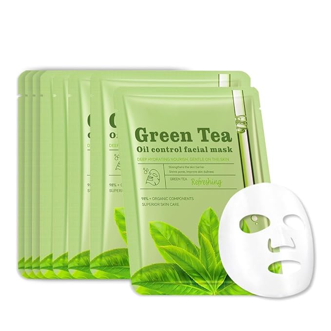 Face Sheet Mask Skincare,Hydrating Spa Face Mask For Sensitive Skin,Moisturize,Nourish for All Skin Types,Natural Skin Care Spa Face Mask for Women Men Girls,Pack of 8