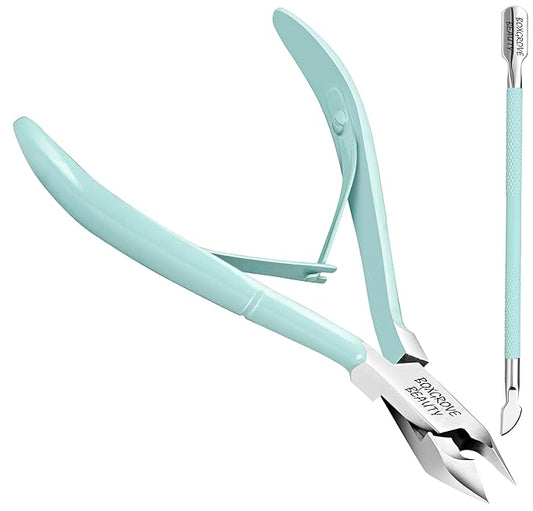 Professional Cuticle Cutter & Pusher Trimmer Manicure Tools with Double Spring – Perfect Nail Care Tool for Manicure & Pedicure Beauty at Home/Spa/Saloon