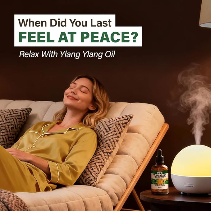 KUKKA Ylang-Ylang Essential Oils - 4 Fl Oz - for Hair, Skin, Diffuser, Aromatherapy & DIY Soap Making Scent