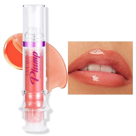 Erinde Lip Plumper Gloss, Natural Spicy Lip Plumping Booster Lip Plumping Oil, Ultra-Hydrating & Nourishing Plump Lip Plumper, Glossy Finish Fuller Lip Gloss for Women Girls, 06#