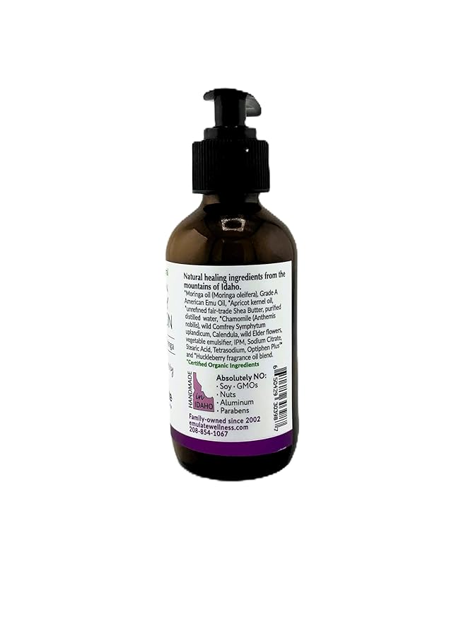 HUCKLEBERRY BLISS DRY SKIN BODY LOTION - 4 oz Pumpable bottle