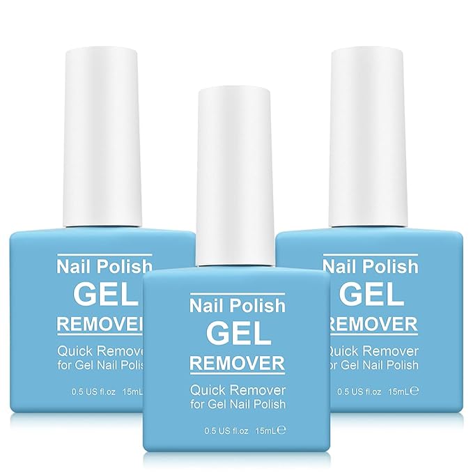 Gel Polish Remover for Nails (3Pack), Nail Polish Remover Tools Quick & Easy Remove Gel Polishs in 3-5 Minutes at Home, Don't Hurt Nails