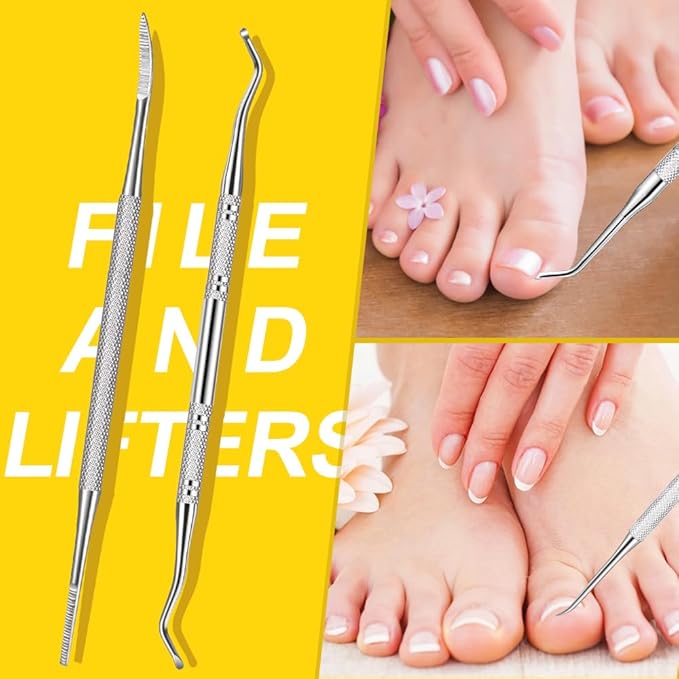 Nail File and Buffer, TsMADDTs Manicure and Pedicure Tool Kit with Files and Buffers Block Set, Polish Buffer, Cuticle Pusher, Cuticle Nipper, Peeler, File Lifters for Toenail,13pcs Nail Care Kit