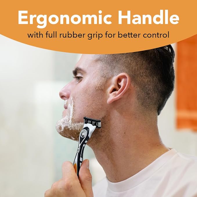 BIC Flex 5 Refillable Men's 5 Blade Razors Refills, Durable Blades, Precision Edging, 12 Refill Cartridges