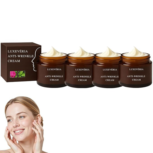 Luxevéria Retinol Anti-Wrinkle Cream, Advanced Skin Firming Cream, Luxeveria Body Firming Cream-30g, Improve Skin Sagging and Fine Lines, Natural Ingredients for All skin Types (4 Bottle)