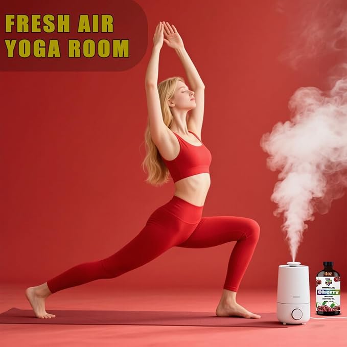 Pure Cherry Essential Oil (4 oz) - Natural Aromatherapy Scent for Diffusers, Humidifiers, DIY Candles, Soap Making, Bath & Home Fragrance