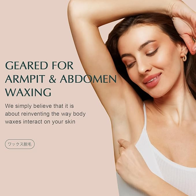 KOTAMU Hard Wax Beads for Hair Removal, 1lb Jasmine Wax Beads for Sensitive Skin Armpit Abdomen Face Leg Full Body Waxing Beans for Women Men at Home Wax Refill (Coarse & Stubborn Hair Formula)