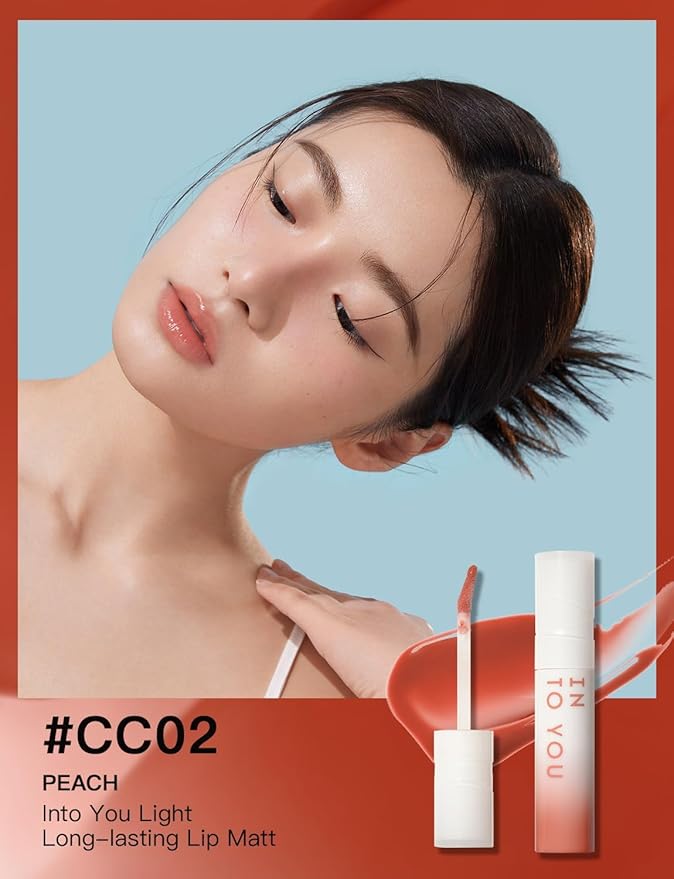 INTO YOU Lip Stain Long Lasting, Lip Gloss, Lip Tint, Lip Plumper Gloss, Glitter Lip Gloss, Liquid Lipstick, Vivid Color, Smudge-Proof, Lightweight, Naturally Moisturizing, Lip Oil For Dry Lips (CC02)