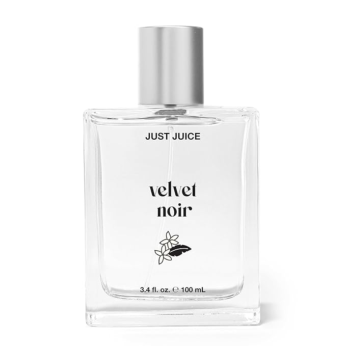 Just Juice Velvet Noir - Crisp Jasmine Perfume for Women and Men - Floral Musk Perfume with Apple, Rose, Geranium, Amber - 3.4 oz