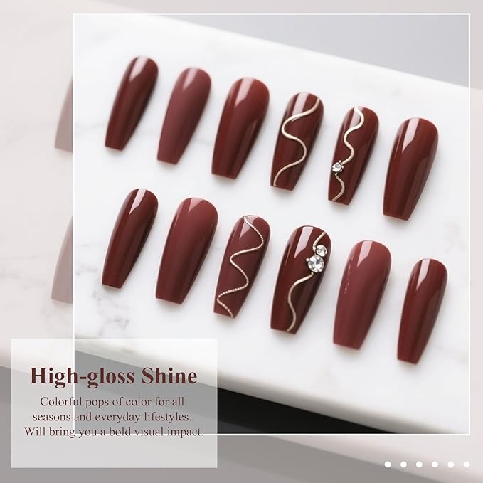 Artdone Gel Nail Polish Hema-free Solid Color Dark Brown For All Seasons Neutral Soak Off LED Lamp Needed For Manicure Nail Art