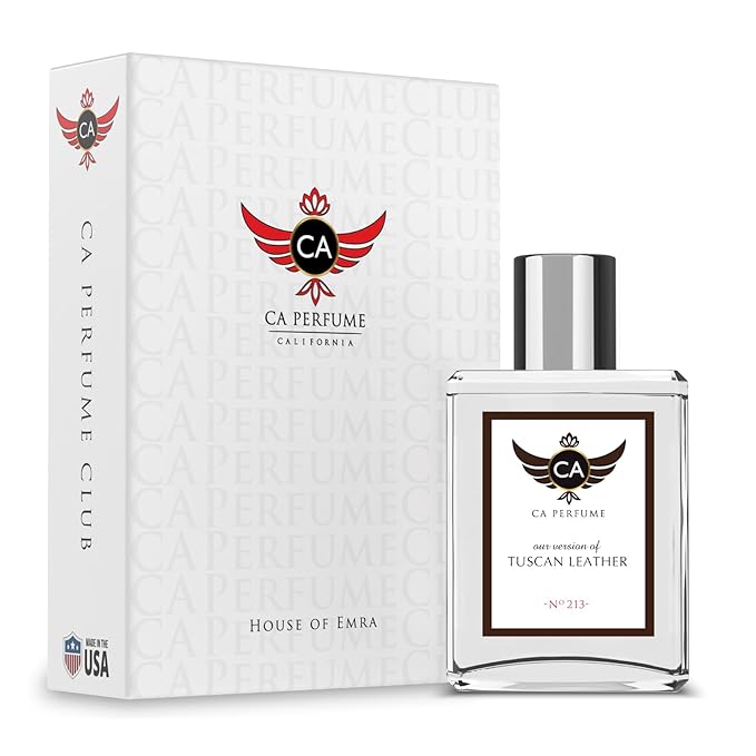 CA Perfume Impression of Tuscan Leather for Men Leather Fragrance Long Lasting Mens Cologne Eau De Parfum 1.7 Fl Oz 50ml