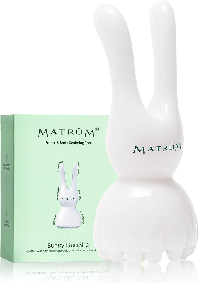 2-in-1 Facial & Scalp Gua Sha Tool | Jawline Sculpting & Face Massage Tool | Promotes Circulation, Lymphatic Flow & Relaxation | Skin Care Routine Gift for Women & Men