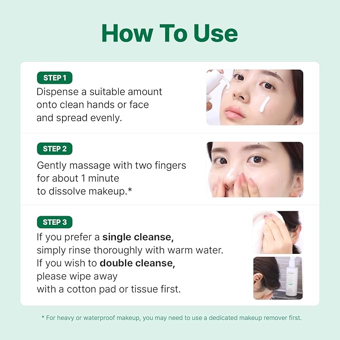 MAKE P:REM Safe Me. Relief Moisture Cleansing Milk, Hydrating Gentle Milk Cleanser for Sensitive Skin with Soy Protein, Korean Face Wash, 6.76 fl.oz. (200ml)