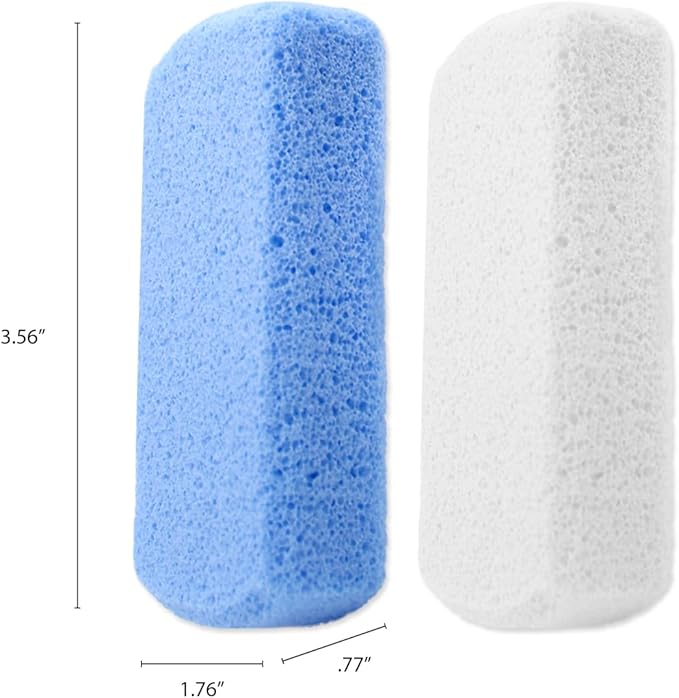 Earth & I - 4 Count - Pumice Stones for Feet, Foot Scrubber, Foot File, Callous Remover for Feet, 2 Grit Levels, Foot Scrubber Dead Skin Remover, Pedicure Tools for Feet