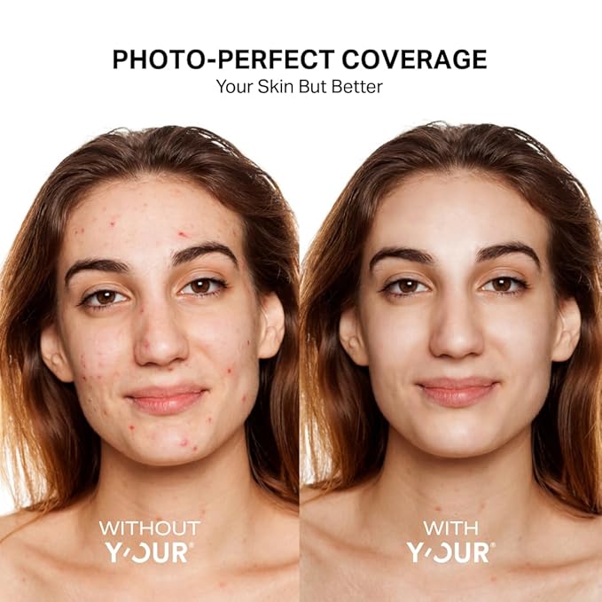 Y’OUR Tinted Moisturizer: Hydrating & Anti-Aging Tinted SPF 30, UV Protection Makeup; Sheer to Medium, Buildable Coverage; Oil-Free for Dry, Oily & Combination Skin. Made in USA. 1.35 fl. oz (Light)