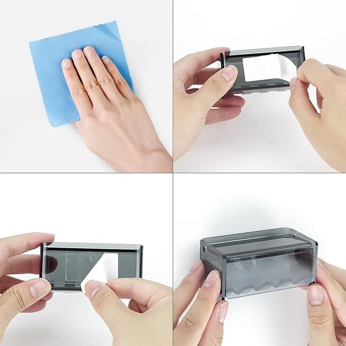 Toothbrush Holder Wall Mounted with Cover for Bathroom, 4 Slots Toothbrush Storage Organizer for Shower, Self Adhesive Toothbrush Hanger Rack for Dorm, Cabinet (Gray Clear)