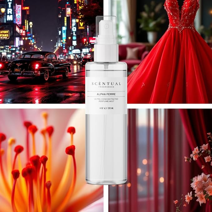 Ultra-Concentrated Hair & Body Perfume Mist, Long Lasting Women's Fragrance, Gourmand Perfumes for Women, Vegan and Cruelty Free (Alpha Femme)